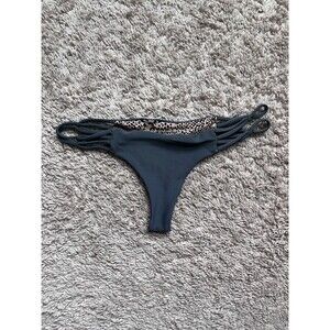 Acacia Swimwear Maui Bikini Bottom in Charcoal (Gray) Size PETITE